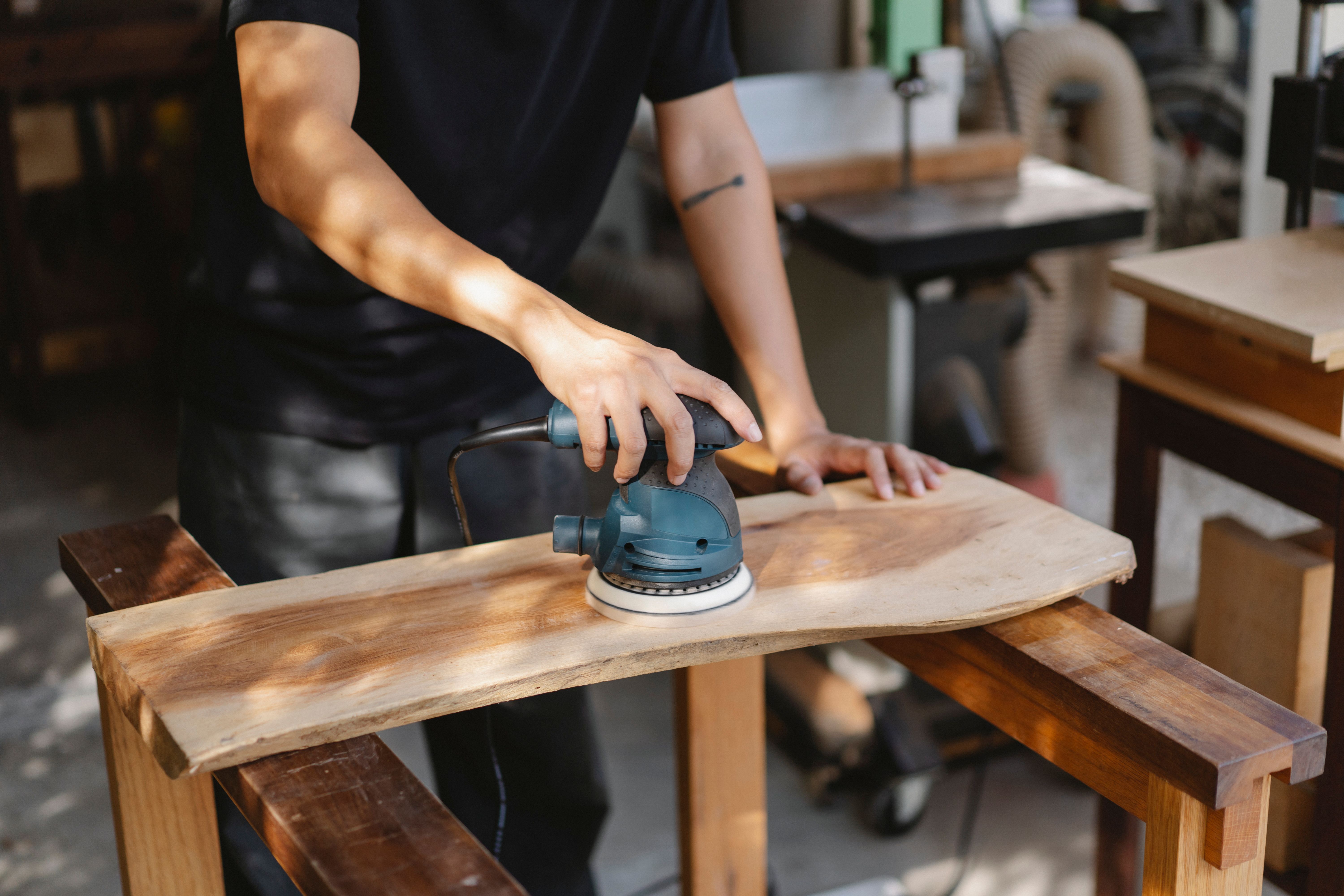 Budget-friendly furniture makeover: sanding and painting an old wooden chair